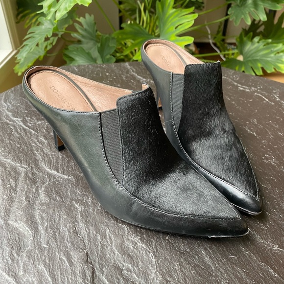 Donald J Pliner calf skin black mule - Picture 1 of 9